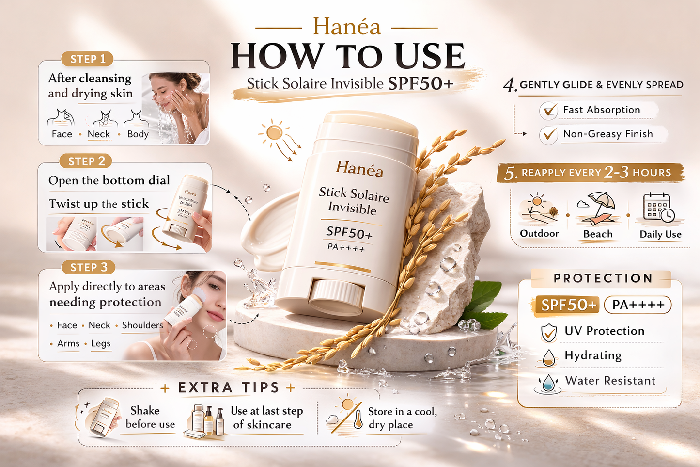 Stick Solaire Invisible SPF50+